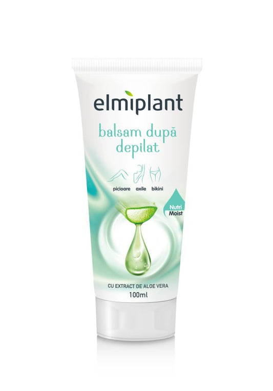 Elmiplant Balsam După Epilat, Loțiune Calmantă pentru Iritatii și Roșeață, Efect Hidratant, Textură Lejeră, 100 ml