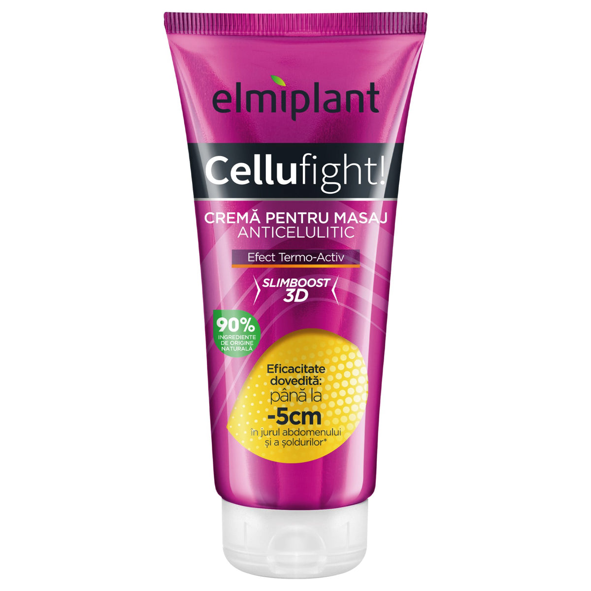 Elmiplant Cellufight Gel Anticelulitic pentru Drenaj și Fermitate, Tratament Tonifiere Piele de Portocală, Textură Lejeră, 200 ml