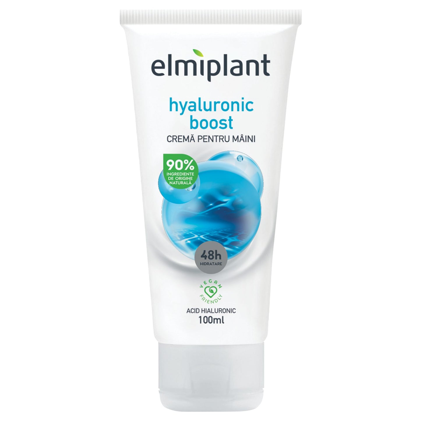 Elmiplant Crema de Maini Hyaluronic Boost, Hidratare Intensa cu Acid Hialuronic, Textura Usoara, 100 ml
