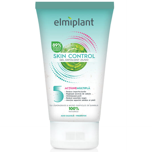 Elmiplant Skin Control, Gel Exfoliant Pentru Curatare Profunda Si Exfoliere Delicata, Formula Revitalizanta, 150 ml