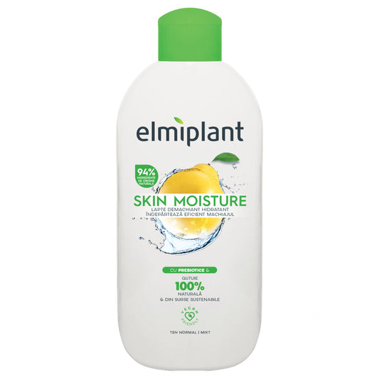 Elmiplant Skin Moisture Lapte Demachiant, Hidratare Intensă și Curățare Delicată, Ten Normal și Mixt, 200 ml