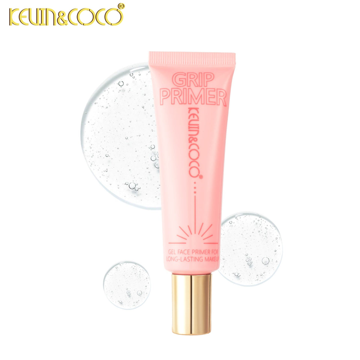 Baza pentru Machiaj Kevin&Coco, Primer Netezire Ten si Estompare Pori, Fixare de Lunga Durata, Textura Fina, Transparent, 38.7 g, Roz