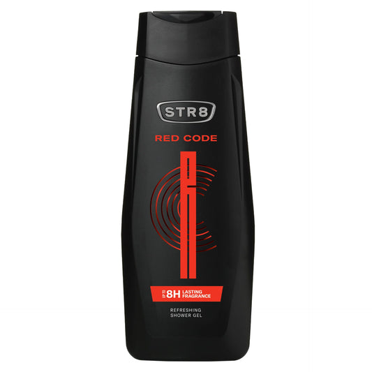 STR8 Red Code, Gel de Dus Pentru Barbati, Curatare Profunda si Aroma Intensa, 400 ml