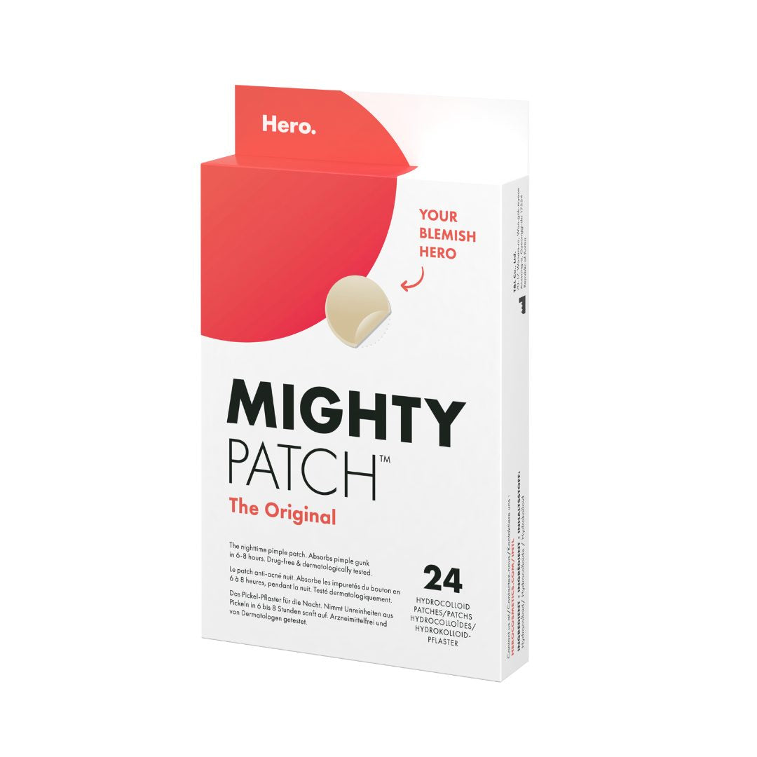 Hero Mighty Patch The Original, Plasturi Hidrocoloidali Anti-Acnee Pentru Cosuri Cu Puncte Albe, Tratament Invizibil Si Absorbant, 24 Bucati