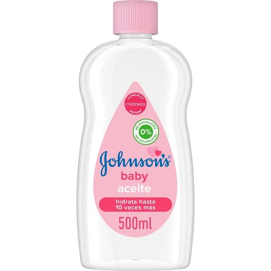 Johnson's Baby Ulei de Corp pentru Piele Delicată, Hidratare 24 Ore, Hipoalergenic, 500 ml, Roz