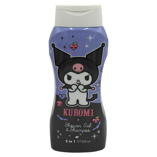 Kuromi Șampon și Gel de Duș 2 în 1 pentru Copii, Formulă Delicată, Recipient cu Pompiță, 500 ml
