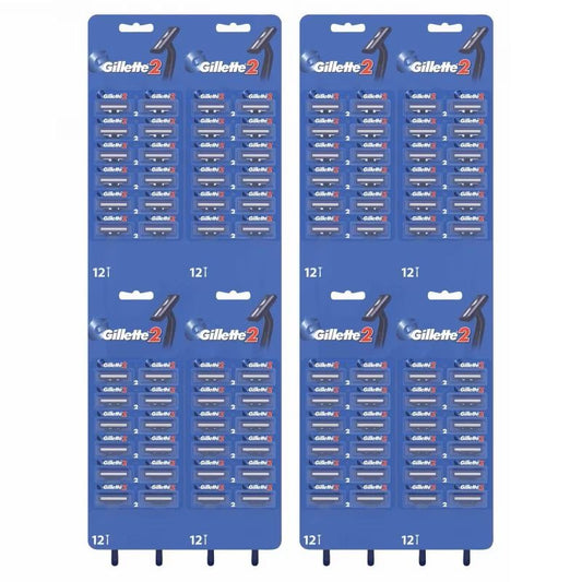 Gillette G2 Aparat de Ras de Unică Folosință, Sistem cu 2 Lame, Bandă Lubrifiantă, Set 96 Bucăți