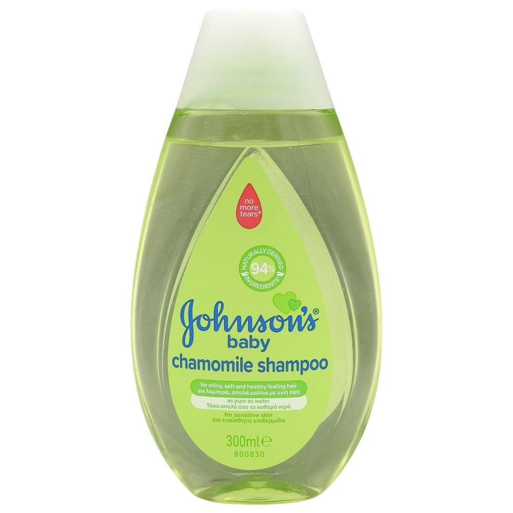Johnson's Baby Șampon Cu Mușețel Pentru Copii, Formulă Fără Lacrimi, Curățare Delicată, 300 ml
