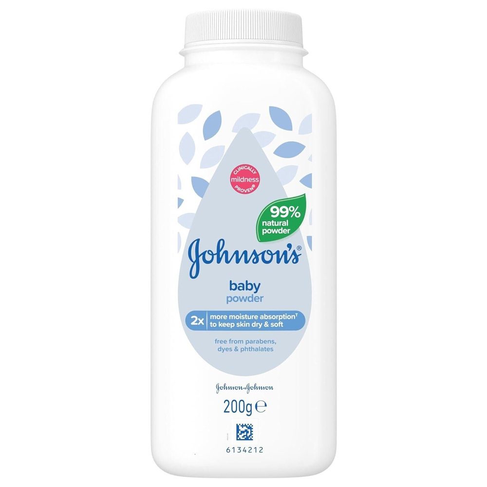 Johnson's Baby Pudră de Talc, Formulă Clasică pentru Protecție și Catifelare, Ambalaj Reciclabil, 200 g