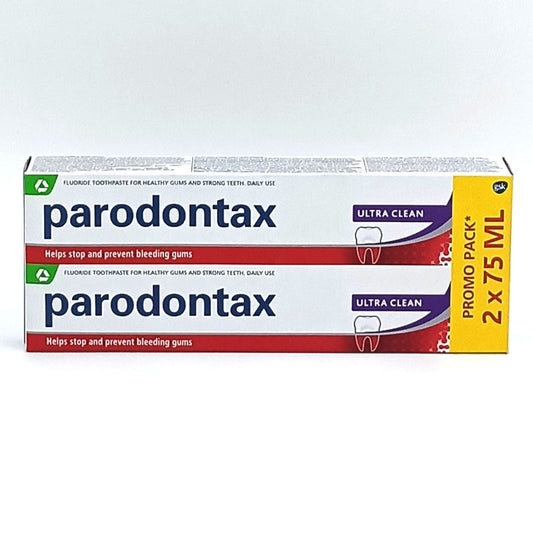 Parodontax Pasta de Dinti Ultra Clean pentru Sanatatea Gingivala, Pachet 2 x 75 ml