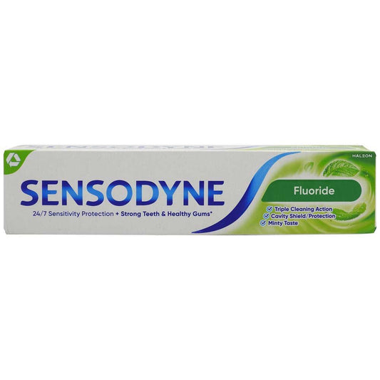 Pasta de Dinti Sensodyne Fluoride, Protectie Zilnica Impotriva Sensibilitatii Dentare, Pasta cu Fluor, 100 ml