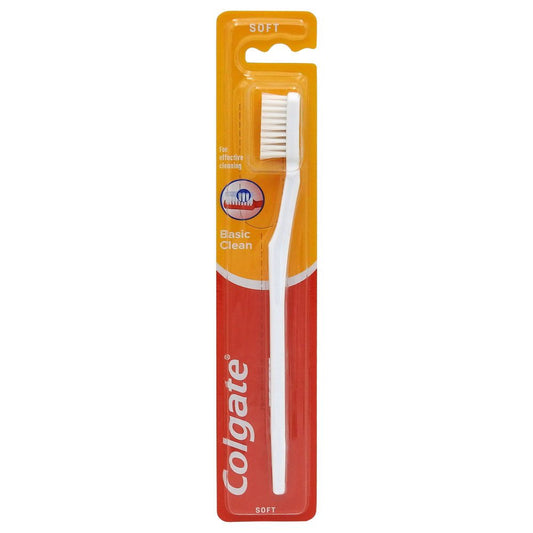 Colgate Periuta de Dinti Basic Clean, Peri Perii Medii, Curatare Eficienta, Pachet 1 Bucata