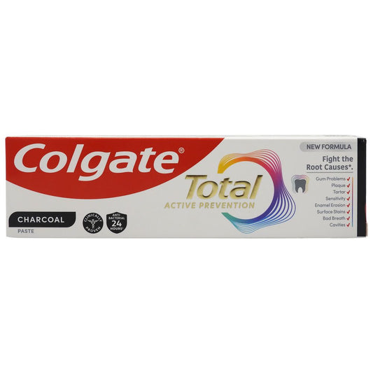 Pasta de Dinti Colgate Total Charcoal Clean, Protectie Antibacteriana cu Carbune Activ, Formula Avansata pentru Igiena Orala, 75 ml