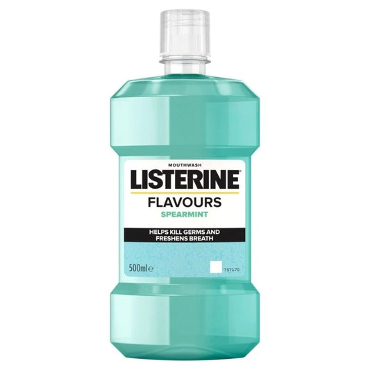 Apa de Gura Listerine Cool Mint, Protectie Antibacteriana, Aroma Spearmint, 500 ml