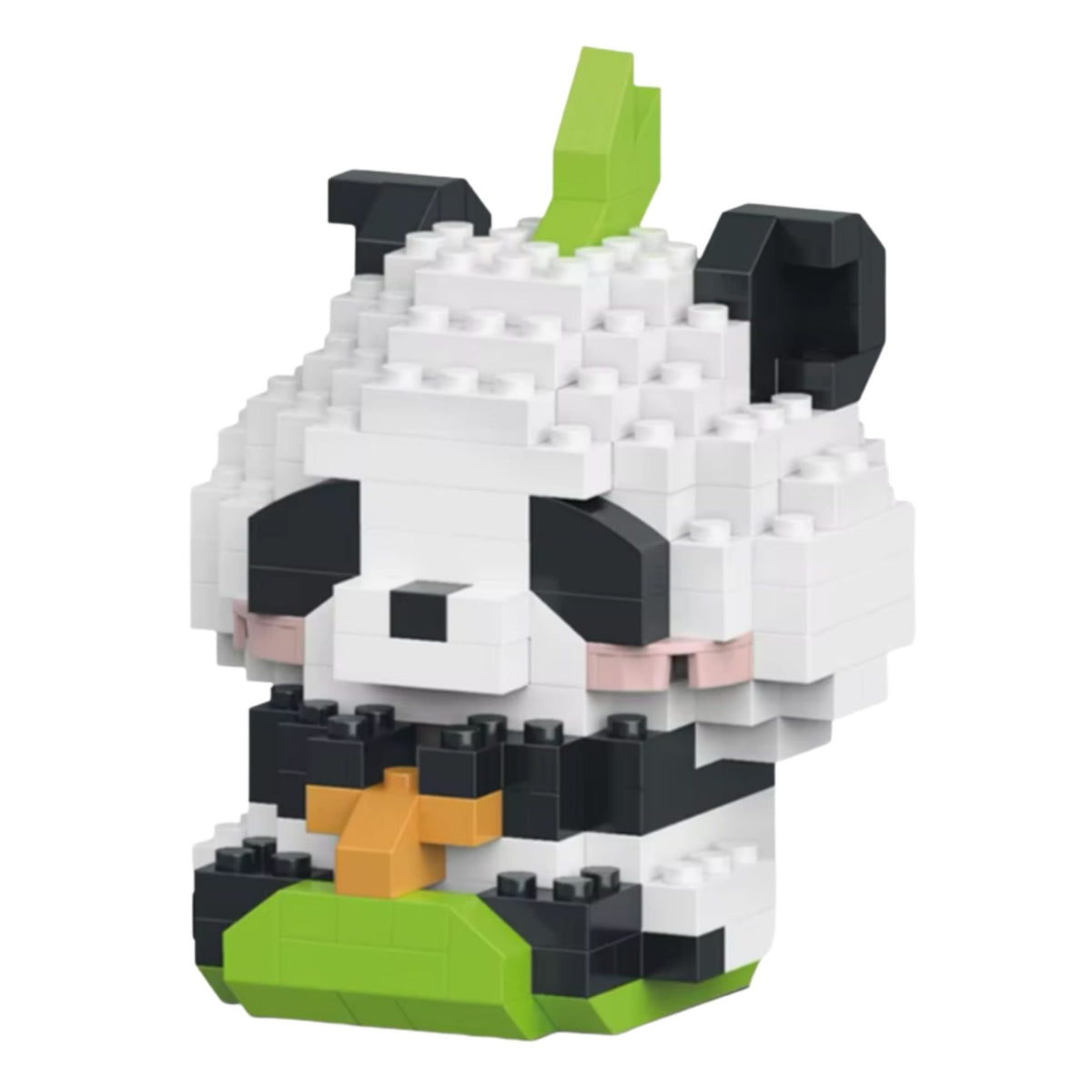 Set de Constructie Panda in Iarba, Model 3D Educativ STEM, Jucarie Interactiva din Plastic ABS, 161 Piese, Varsta 6+ Ani, 7.8 x 4.1 x 11.3 cm, Gri