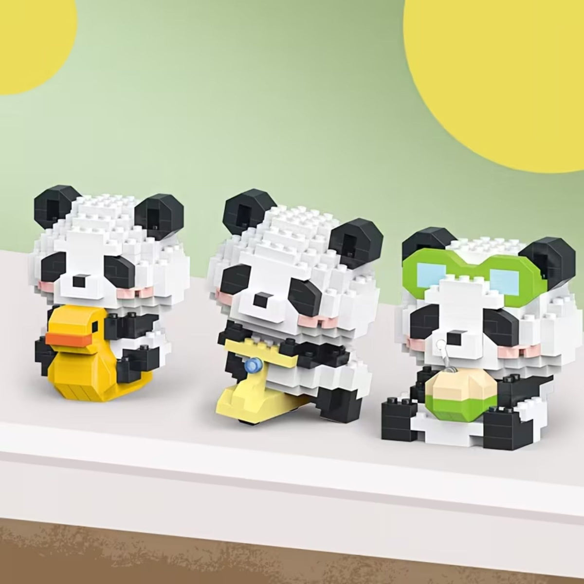 Set de Constructie Panda cu Bambus, Jucarie Educativa STEM si Model 3D, Plastic ABS, 159 Piese, 6+ Ani, 7.8 x 4.1 x 11.3 cm, Mov