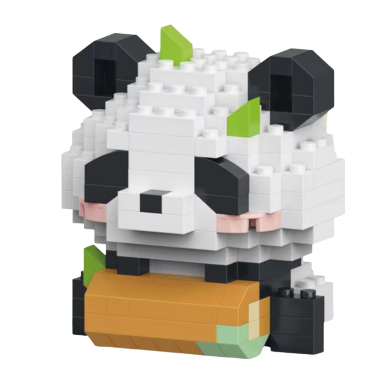 Set de Constructie Panda cu Lemn, Jucarie Educativa STEM, Model 3D Interactiv, Plastic ABS, 167 Piese, 6+ Ani, 7.8 x 4.1 x 11.3 cm, Bej