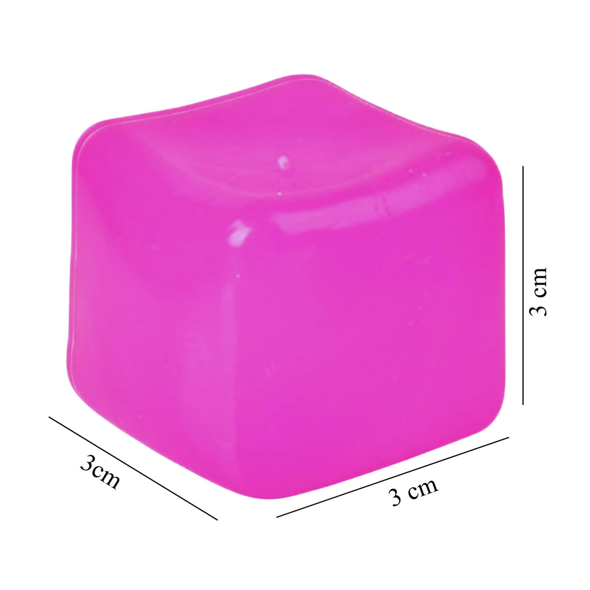 Jucarie Squishy Antistres, Model Cub De Gheata Cu Revenire Lenta, Material TPR, 3x3 cm, Mov