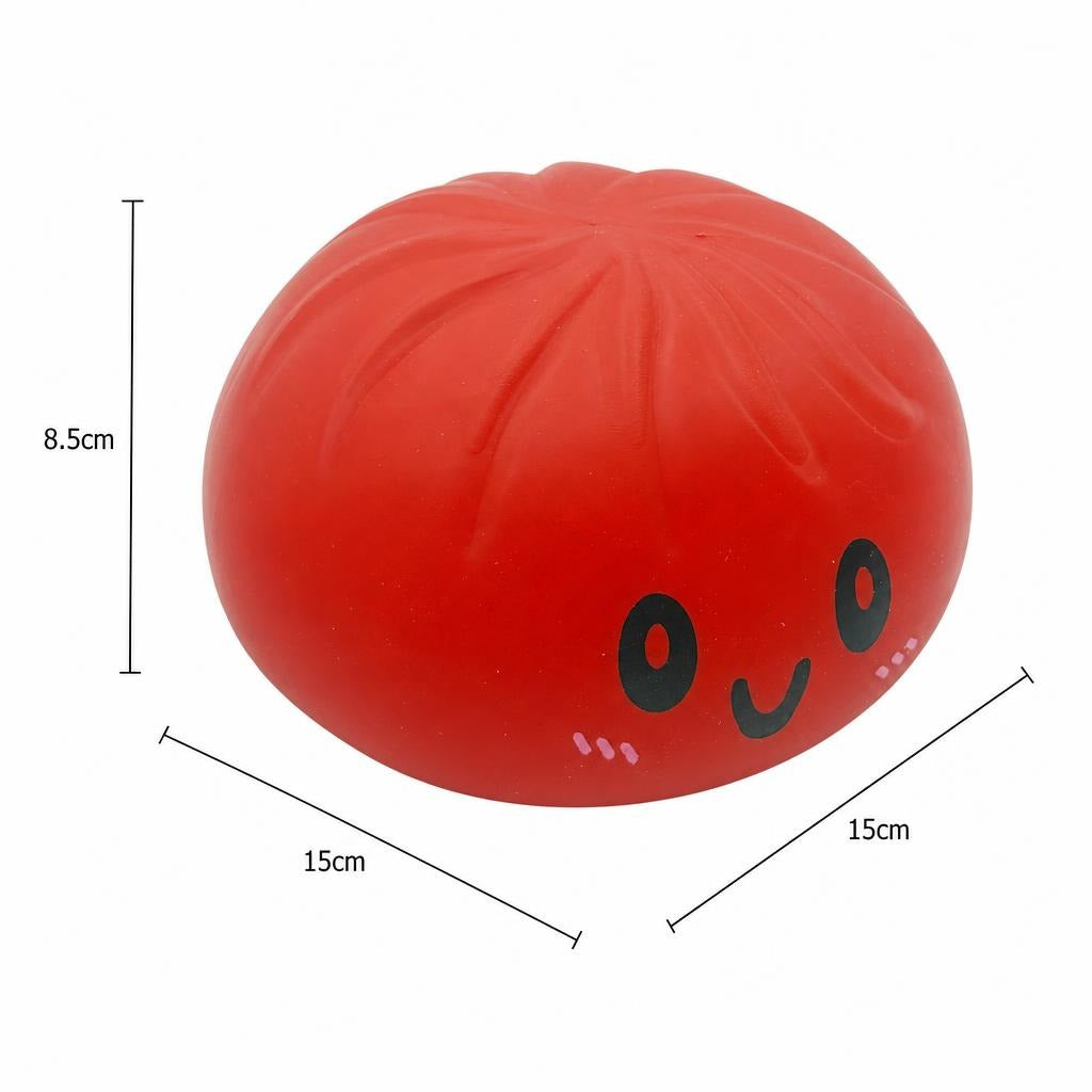 Jucarie Squishy Antistres, Model Fata Zambitoare cu Revenire Lenta, Termoplastic, 15x15x15 cm, Rosu