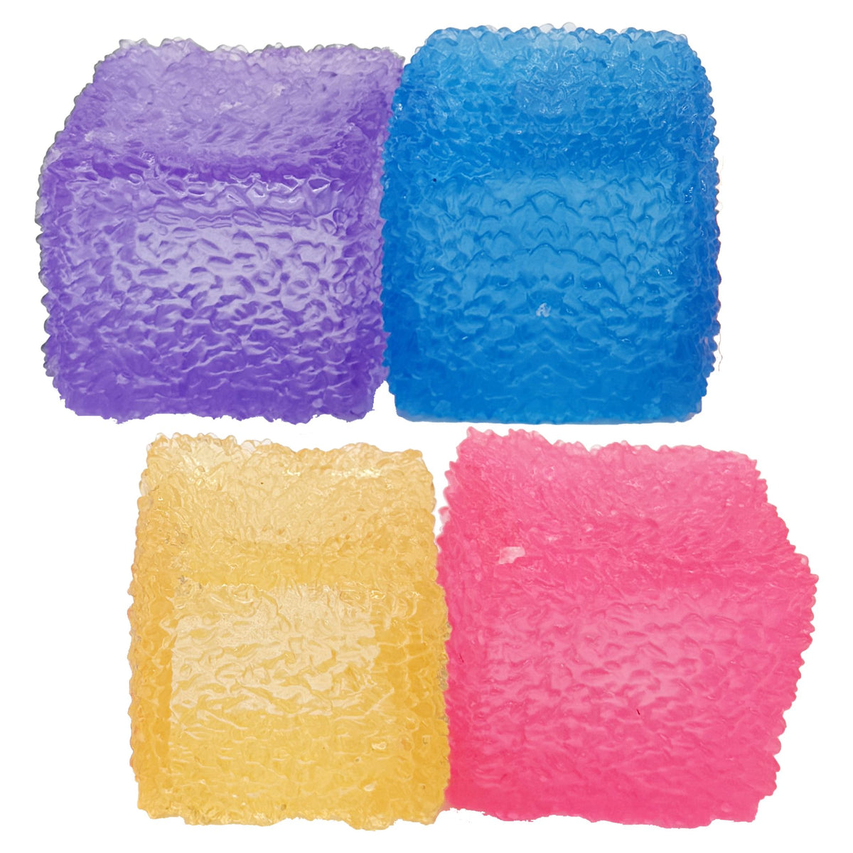Jucarie Squishy Antistres, Cub Magic Inghetat cu Revenire Lenta, Termoplastic, 4.5x4.5x4.5 cm, Culoare Surpriza Mix