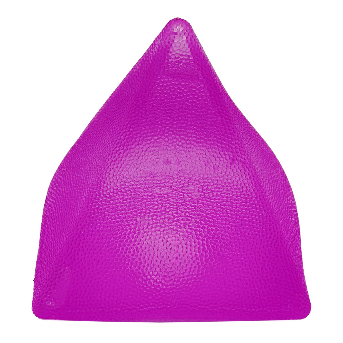 Jucarie Squishy Piramida, Fidget Antistres Senzorial, Termoplastic, 7x6x6 cm, Mov