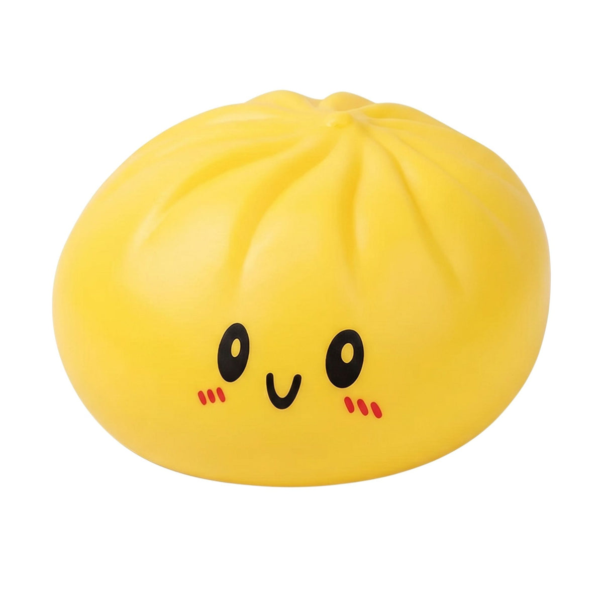Jucarie Antistres Squishy Dumpling, Model Fata Zambitoare Slow-Rise, Spuma Poliuretanica, 25 cm, 1000 g, Galben