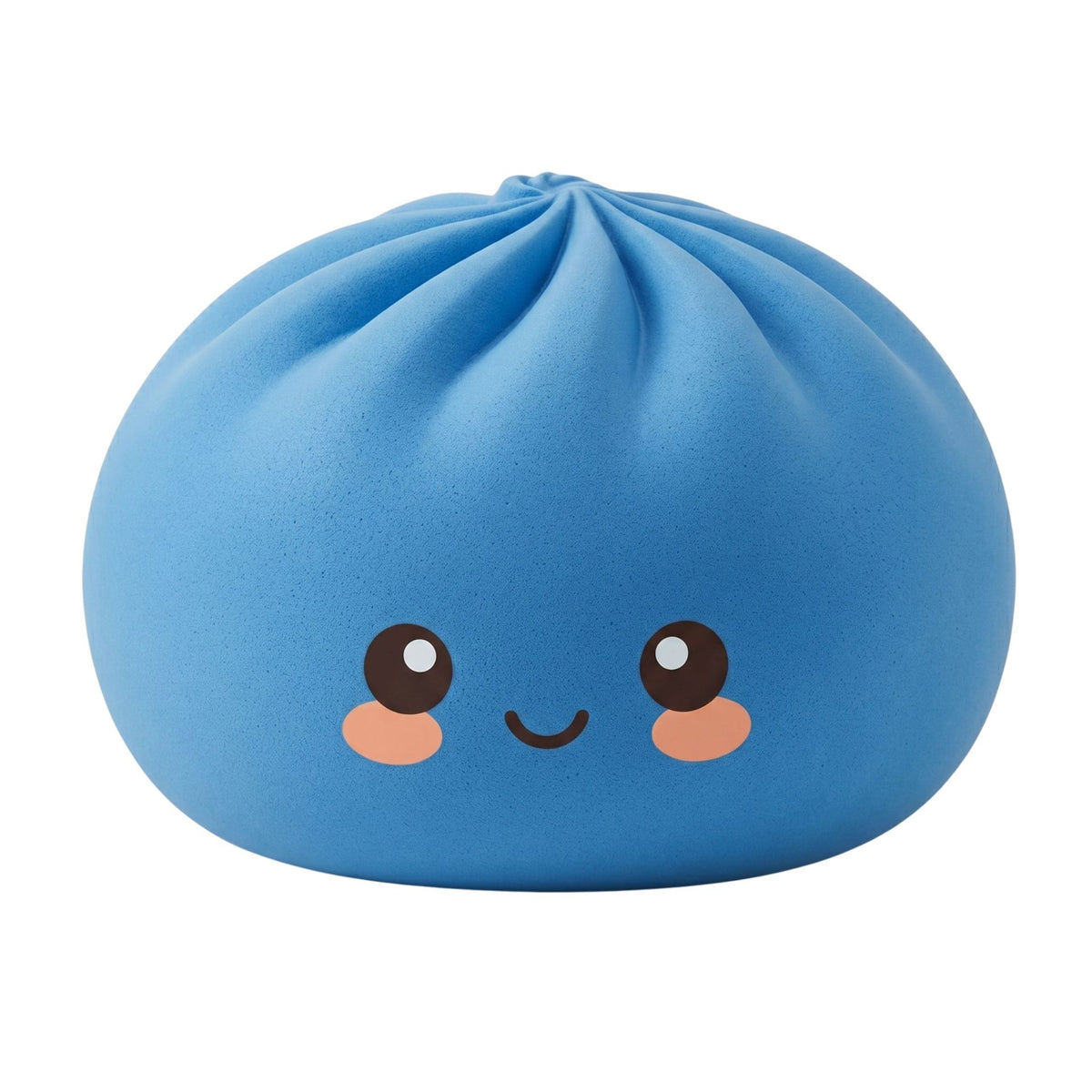 Jucarie Antistres Squishy Dumpling, Model Fata Zimbitoare, Revenire Lenta, Spuma Poliuretanica, 25 cm, 1.5 kg, Albastru