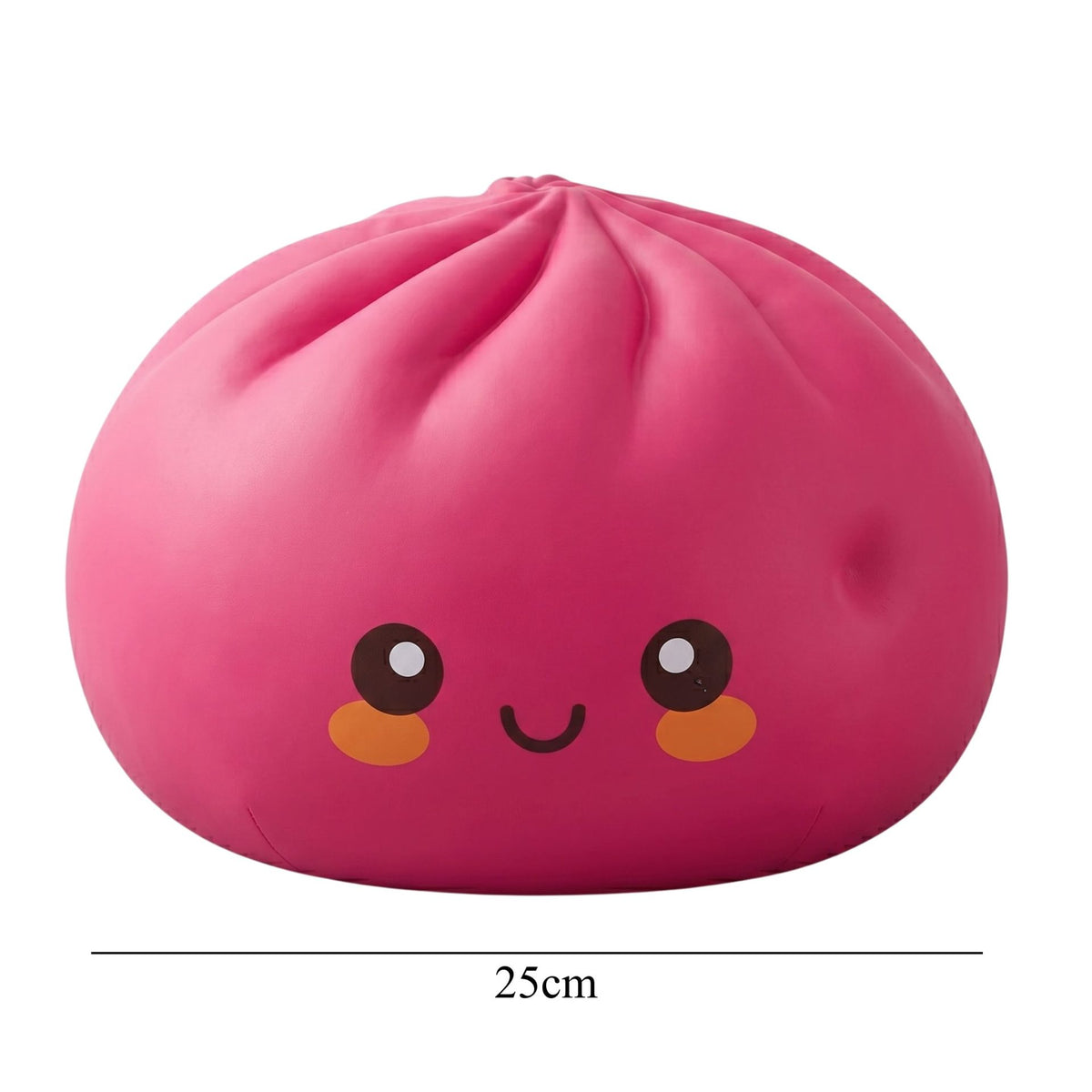 Jucarie Antistres Squishy Dumpling, Revenire Lenta Slow-Rise, Spuma Poliuretanica, 25 cm, 1.5 kg, Roz
