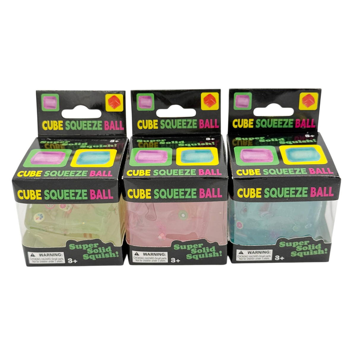 Jucarie Squishy Antistres, Cub Fidget 3D cu Fructe, Termoplastic, 5x5x5 cm, Culori Random