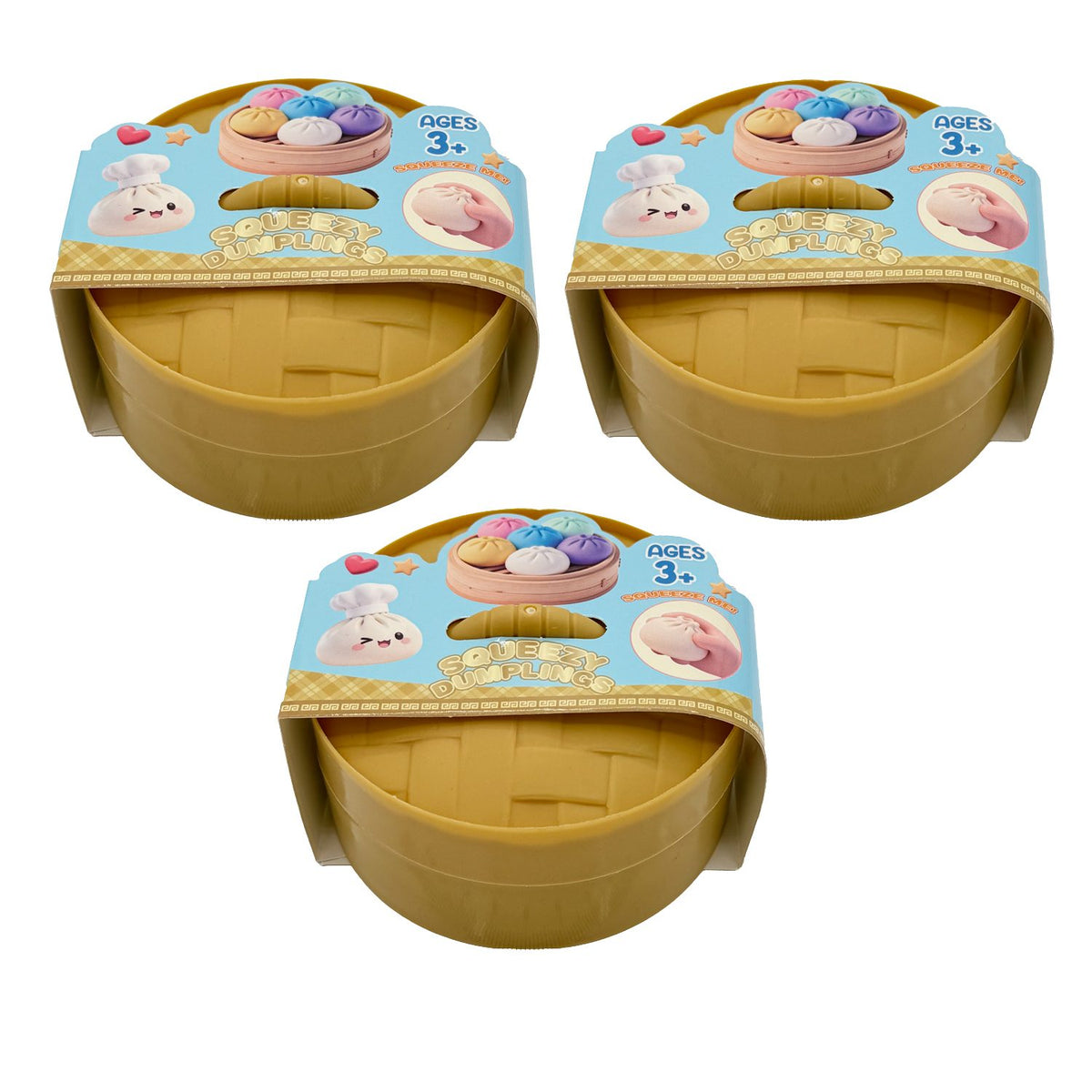Jucarie Squishy Antistres, Model Dumpling Fata Zambitoare Curcubeu, Termoplastic, 6.5x4.5 cm, Culoare Mix Surpriza