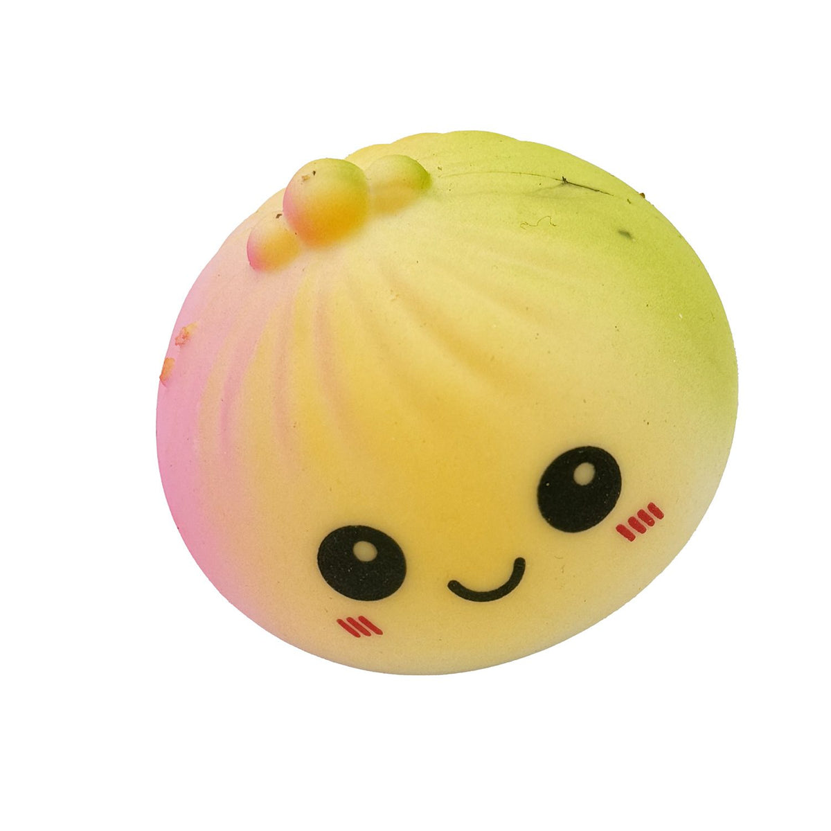 Jucarie Squishy Antistres, Model Dumpling Fata Zambitoare Curcubeu, Termoplastic, 6.5x4.5 cm, Culoare Mix Surpriza