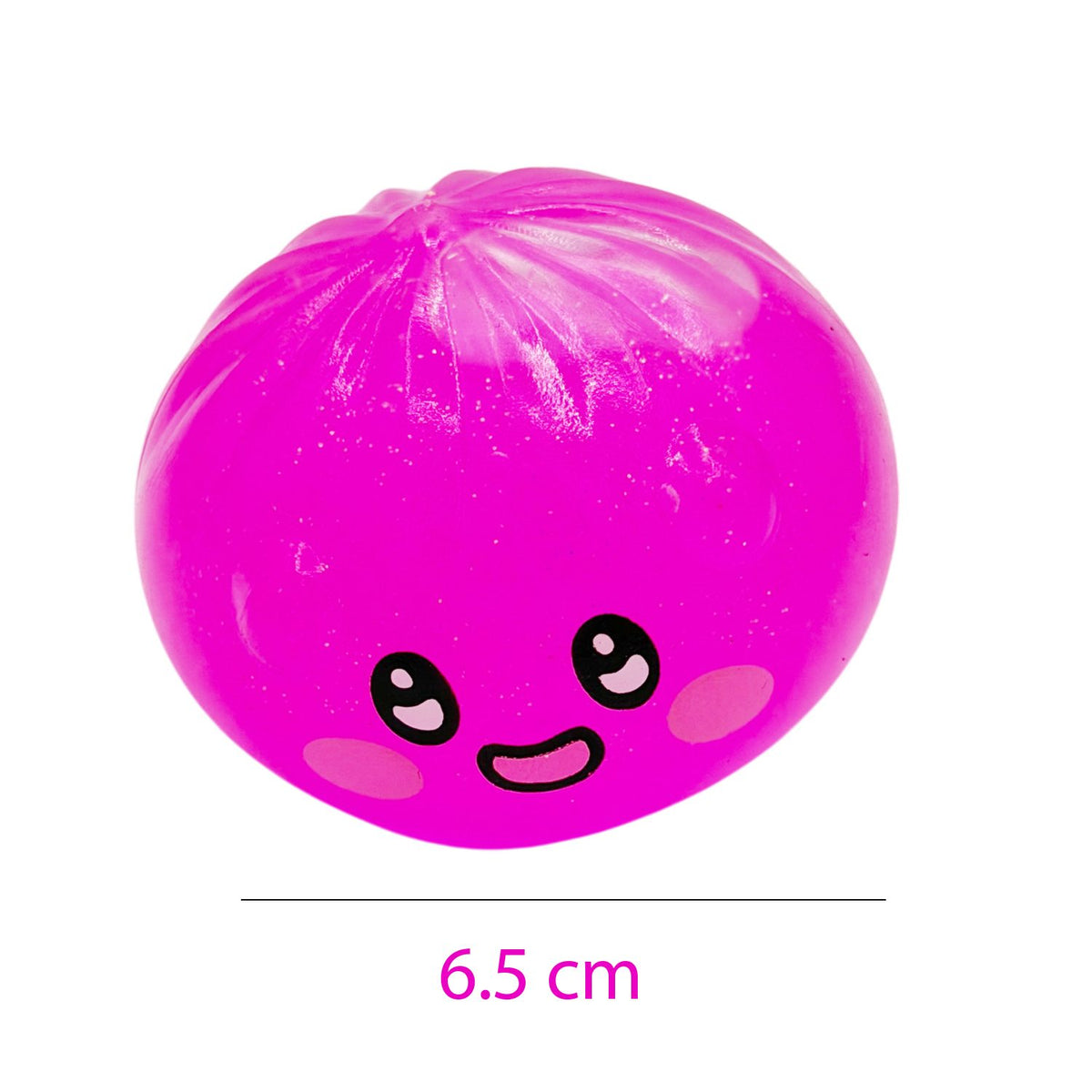 Jucarie Squishy Antistres Dumpling, Model Fata Zambitoare Crystal Emoji, Material Termoplastic, 6.5 cm, Culoare Mix Surpriza