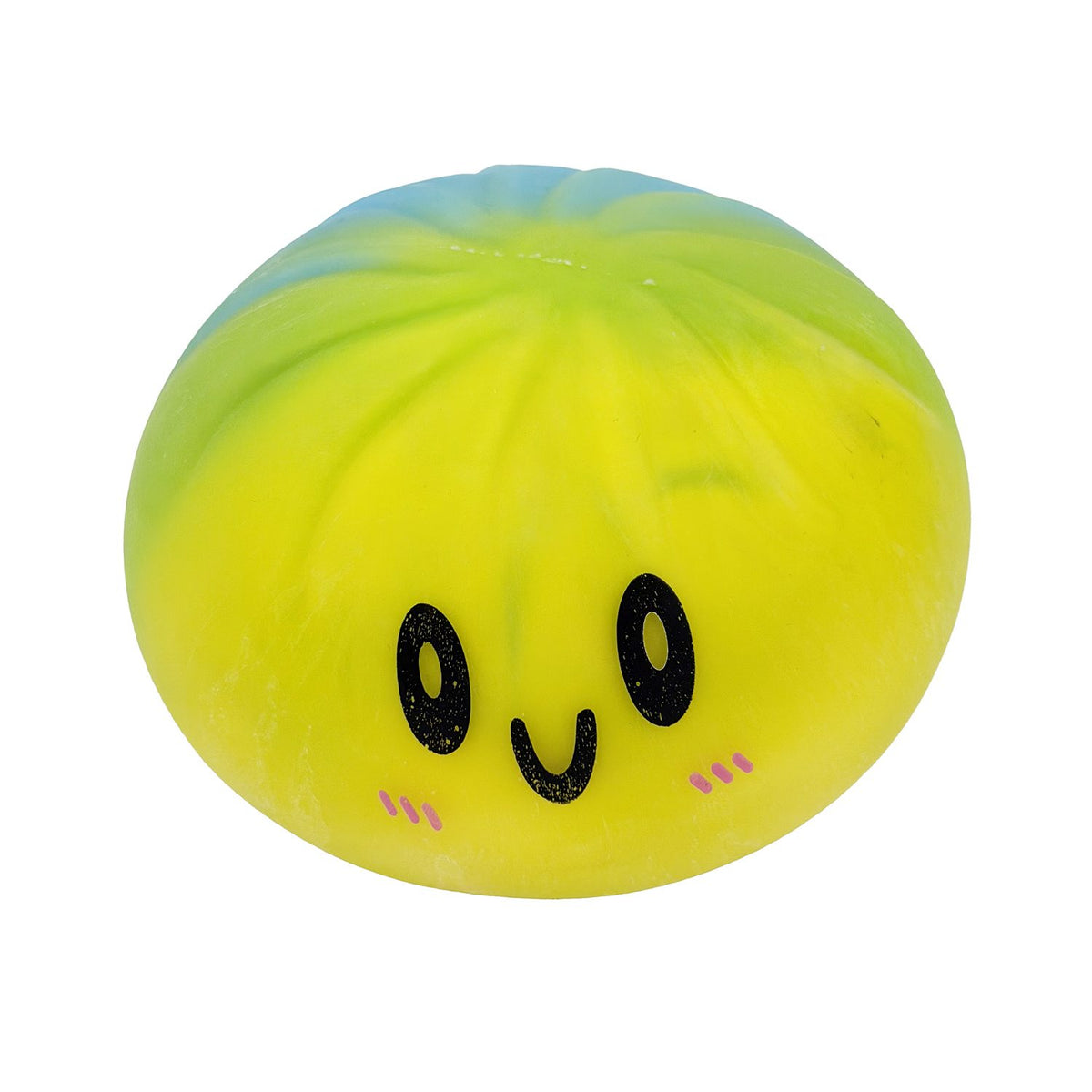 Jucărie Squishy Jumbo Antistres, Model Fata Zambitoare Rainbow Mystery, Termoplastic, 16x16x11 cm, Multicolor