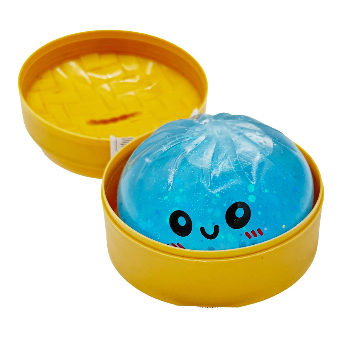 Jucarie Squishy Antistres Dumpling, Fata Zambitoare Cu Sclipici Rainbow Mystery, Termoplastic, 8.5 Cm, 120 Gr, Culoare Mix Surpriza