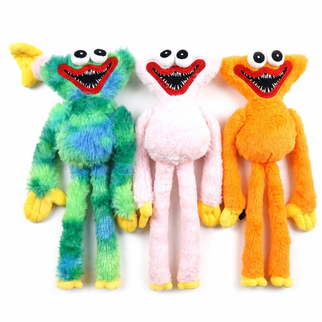 Jucarie De Plus Huggy Wuggy, Personaj Poppy Playtime Antistres, Plus Moale, Multicolor