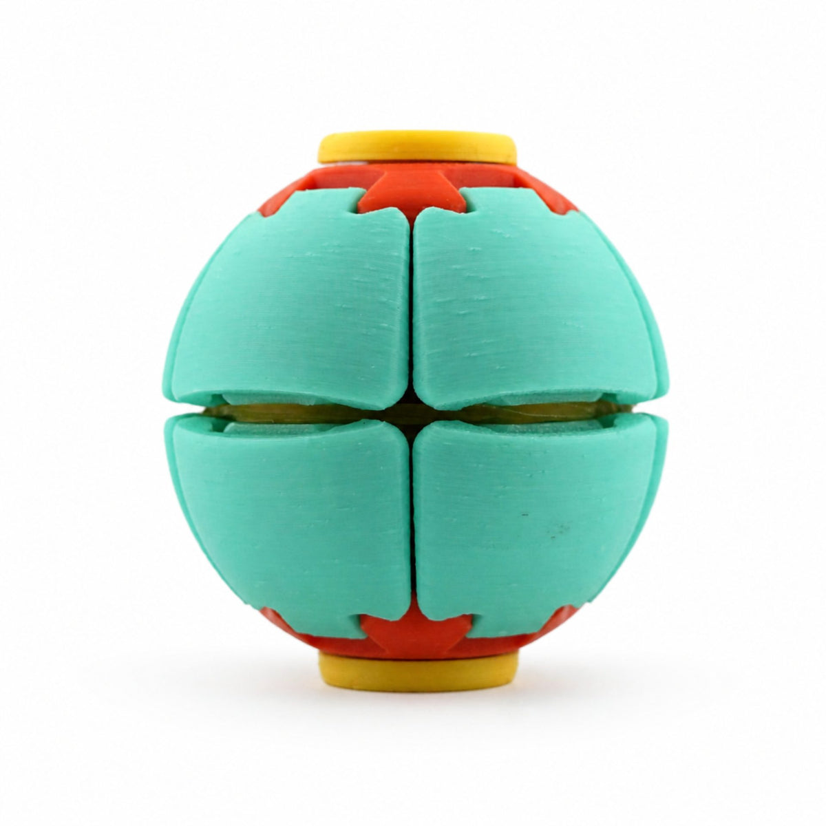 Tucraz Minge Senzorială Antistres, Sistem Rotativ 3D Interactiv, Plastic, Roșu, 6.5 x 6.5 x 6.5 cm