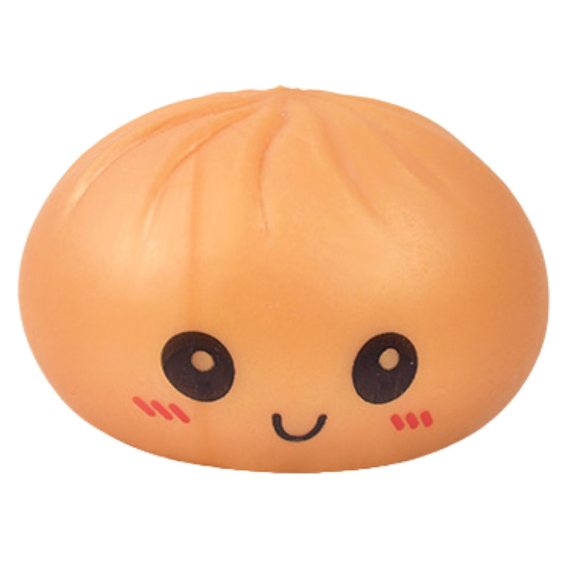 Jucarie Antistres Dumpling, Squishy Senzorial Model Galusca cu Revenire Lenta, Polimer, 8.5 cm, Galben