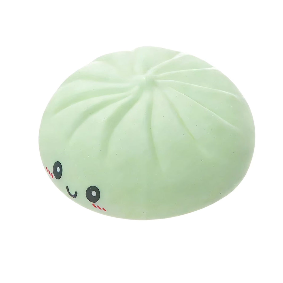 Jucarie Antistres Dumpling, Squishy Bao Bun cu Revenire Lenta, TPR Premium, 8.5 cm, Verde
