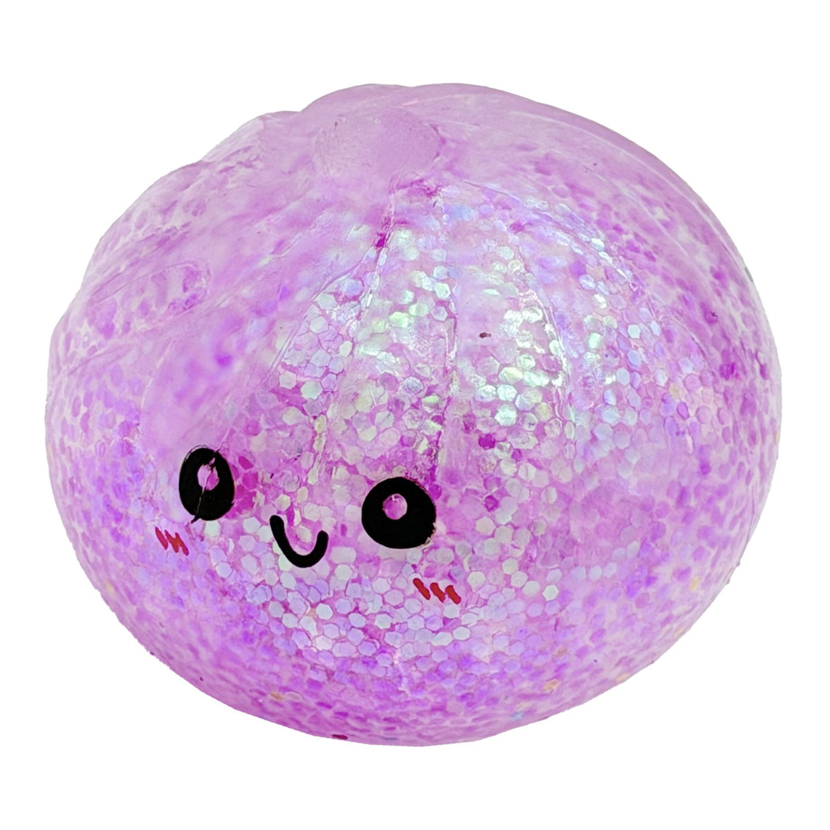 Squishy Dumpling Antistres, Fata Zambitoare cu Sclipici si Bile de Hidrogen, Revenire Lenta, Termoplastic, 5.5 x 5.5 x 5.5 cm, Culoare Mix