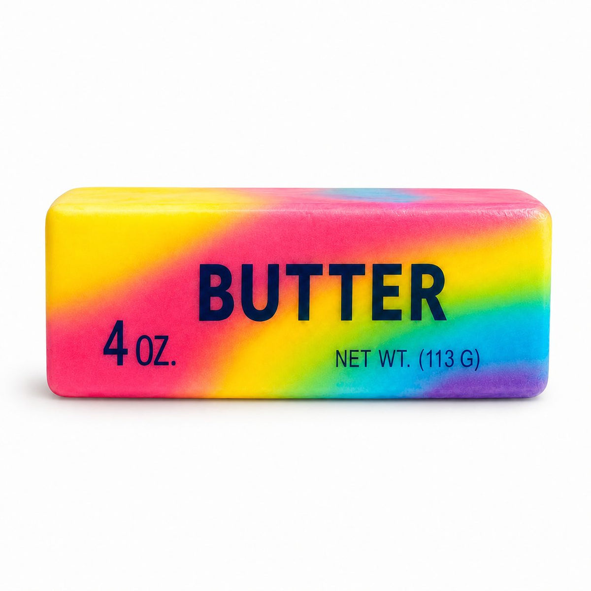 Jucărie Squishy Antistres, Formă De Unt Slow Rising, Spumă Poliuretanică, 14 cm, Multicolor