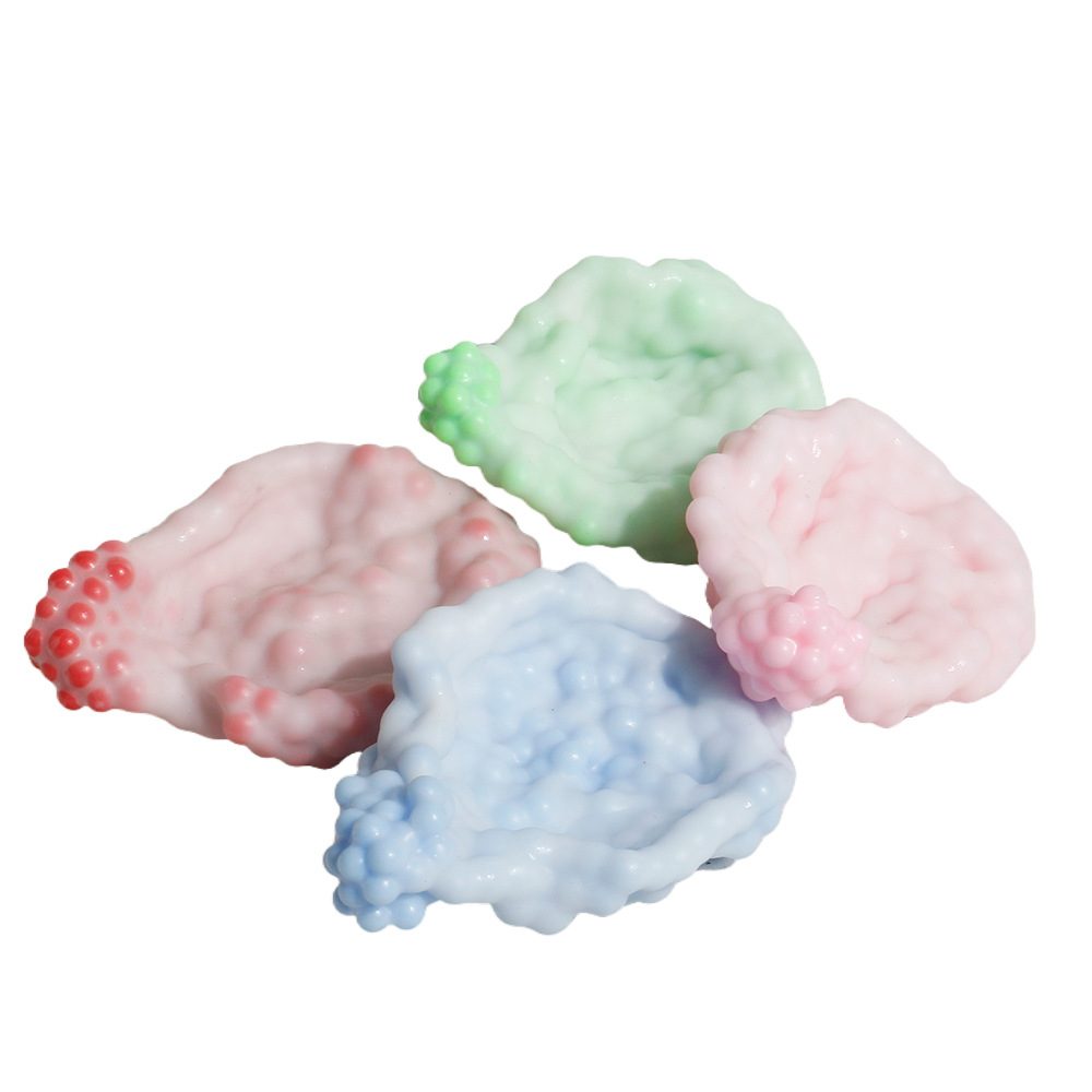 Jucarie Antistres Squishy, Cauciuc Termoplastic, Verde, 2.5 cm