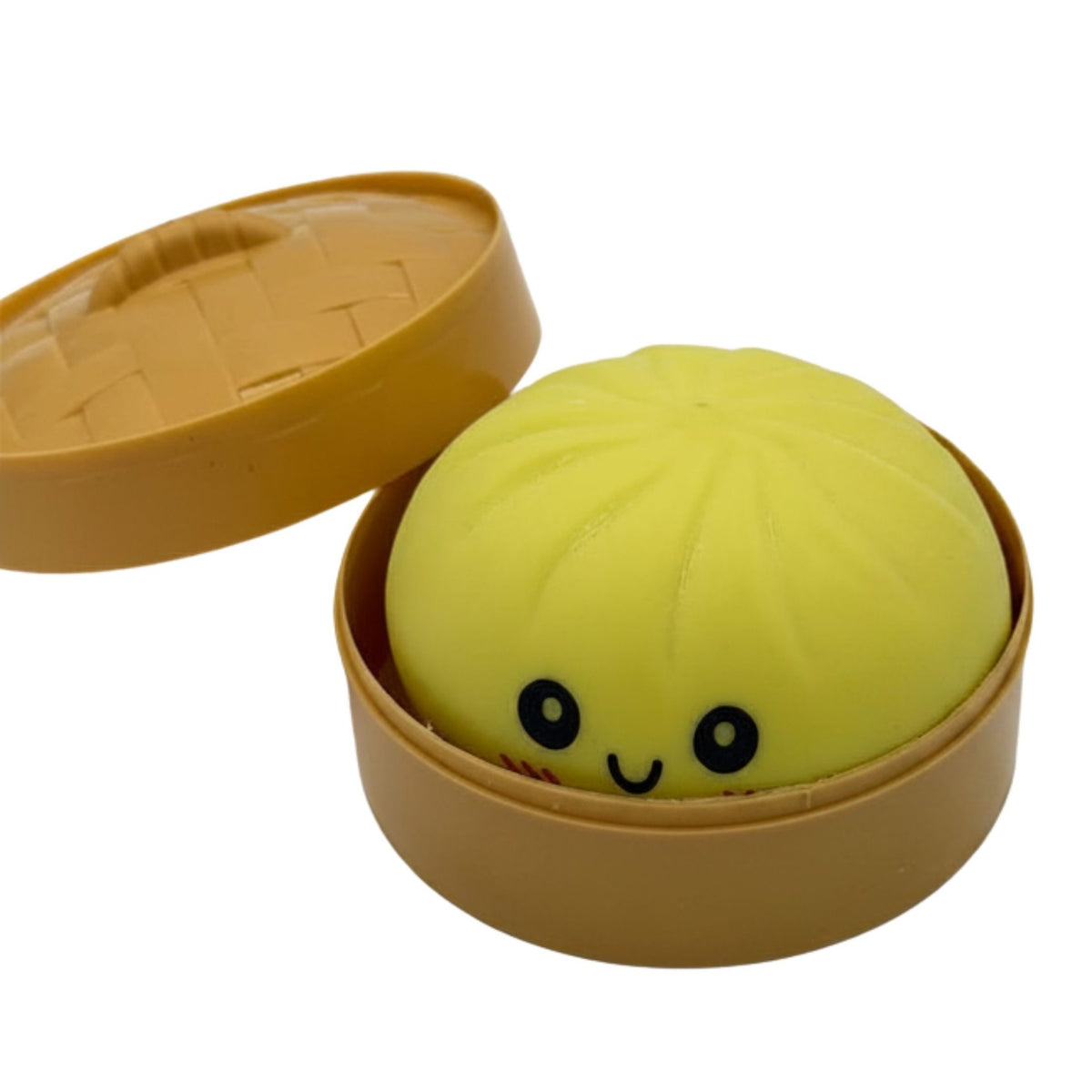 Jucarie Squishy Antistres, Model Galustca Fata Zambitoare cu Revenire Lenta, Material TPR, Recipient Steamer Inclus, 8.5 cm, Culoare Aleatorie