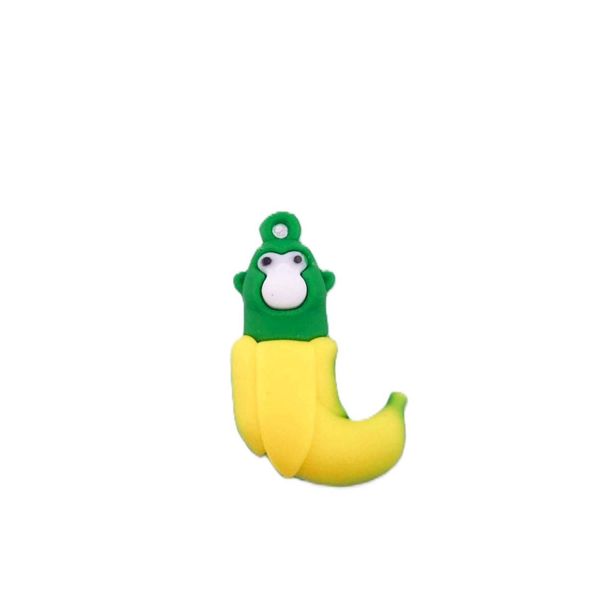 Breloc de Chei pentru Copii, Figurina Interactiva Cimpanzini Brainrot, Silicon Premium, 4 cm, Galben/Verde