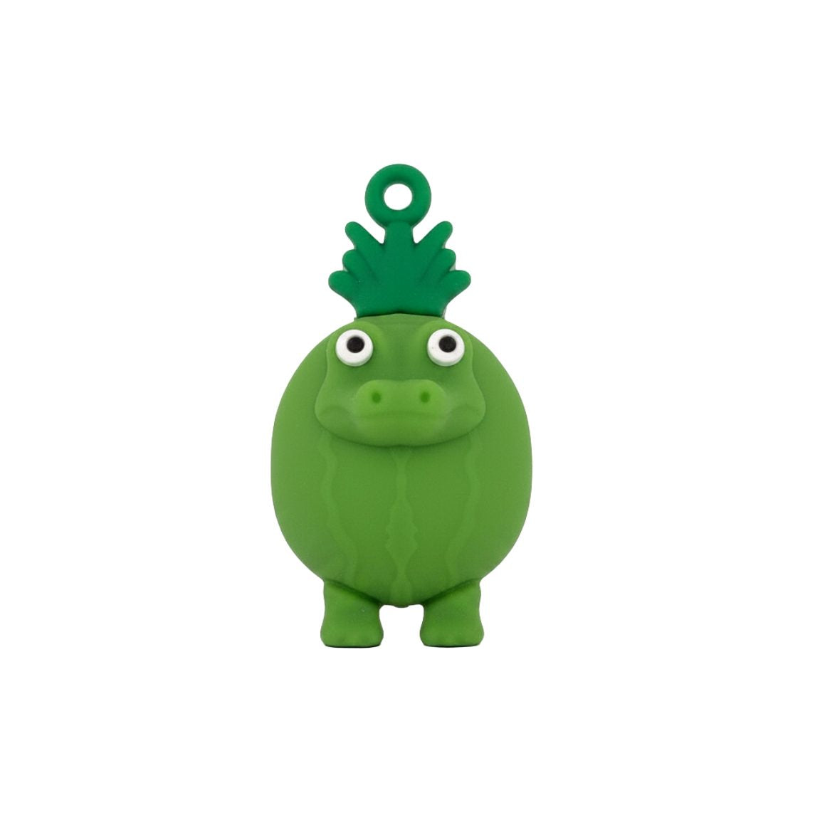 Breloc de Chei Gingobalo Gingobali, Figurina Brainrot pentru Copii, Accesoriu Portabil Rucsac, Silicon, 4 cm, Verde