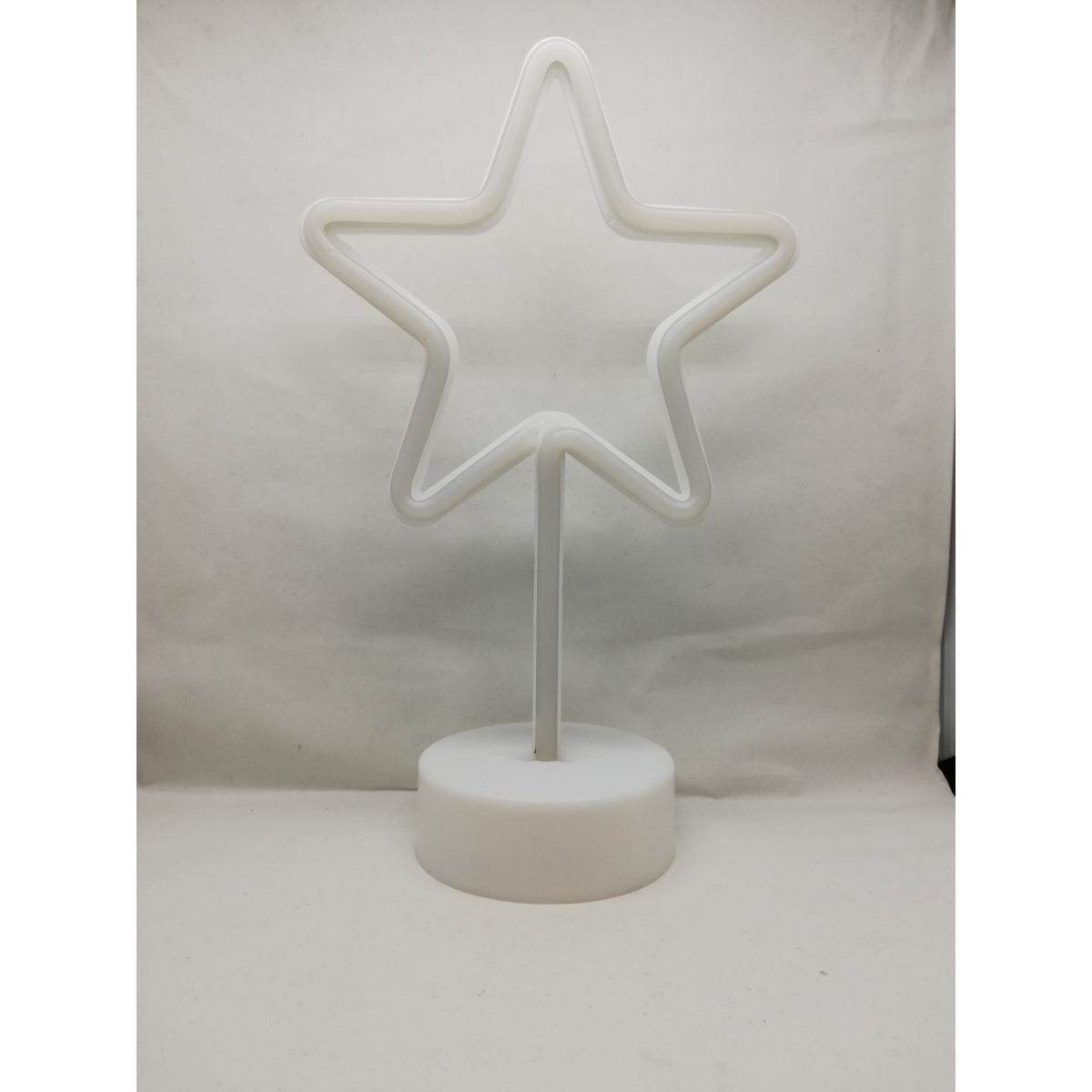 Decoratiune Luminoasa de Craciun, Model Stea cu LED, Alimentare pe Baterii, Rosu