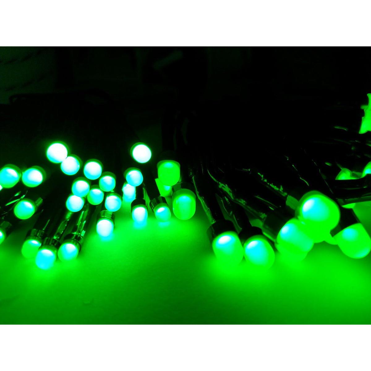Instalație de Crăciun Tip Șir, 30 LED-uri, Alimentare cu Baterii, Fir Cupru, Interior, 3 m, Verde