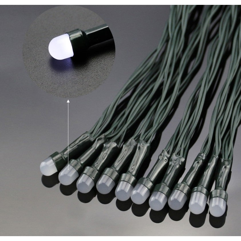 Instalatie de Craciun Tip Sir cu Baterii, 30 LED-uri, Interior, Fir Cupru Flexibil, 3 m, Roz