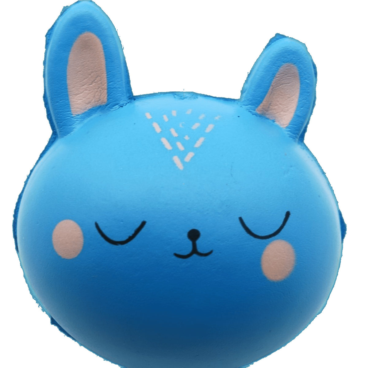Jucarie Squishy Anti-Stres, Model Pisica cu Crestere Lenta, Spuma PU Parfumata, Albastra