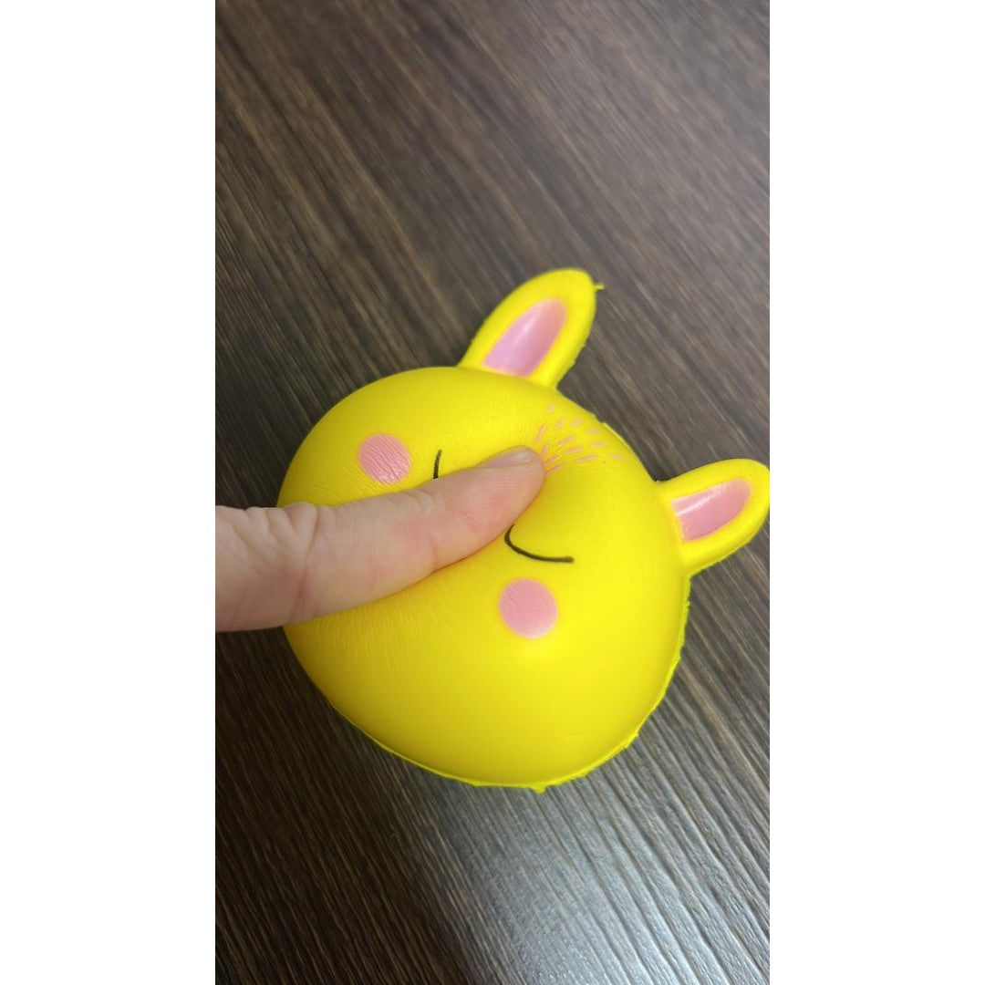Jucarie Squishy Anti-Stres, Creștere Lentă, Spumă PU Parfumată, Model Pisică, Galben