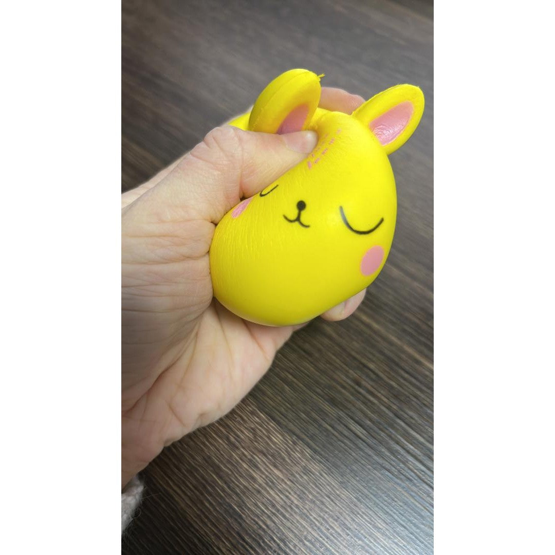 Jucarie Squishy Anti-Stres, Creștere Lentă, Spumă PU Parfumată, Model Pisică, Galben